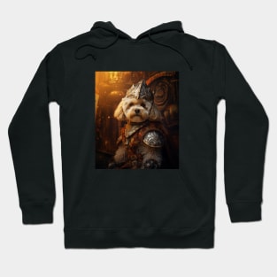 Valiant Apricot Bichon Frisé - Medieval Conquistador Hoodie